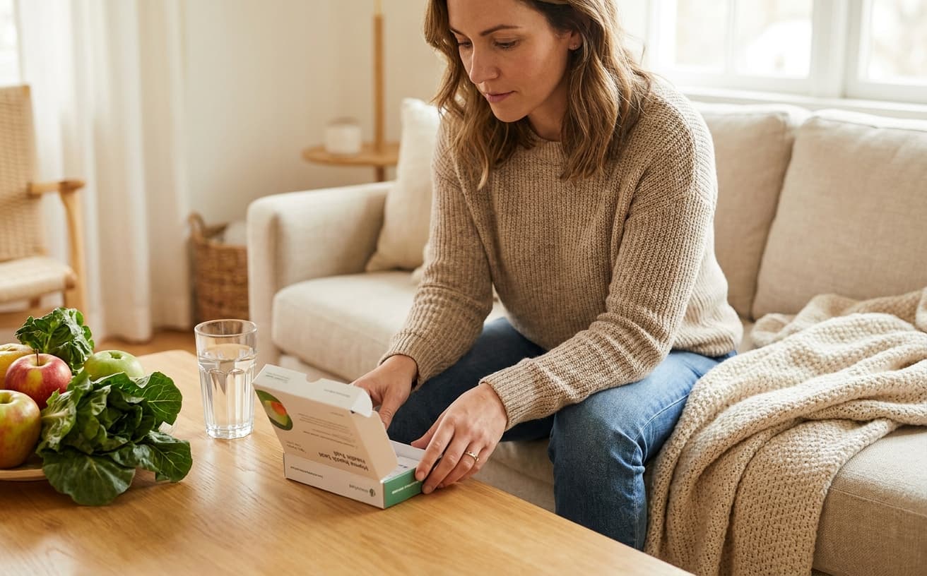 Photo-realistic editorial image for At-Home Gut Microbiome Testing: What You Should Know Before You Buy