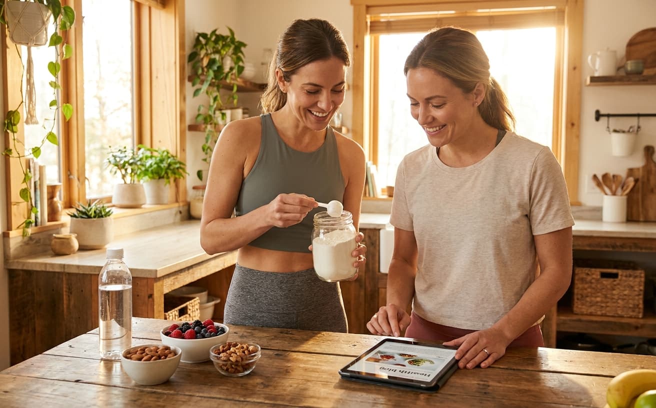Photo-realistic editorial image for Creatine for Women: Benefits, Safety, and Why It's the Supplement Everyone's Talking About