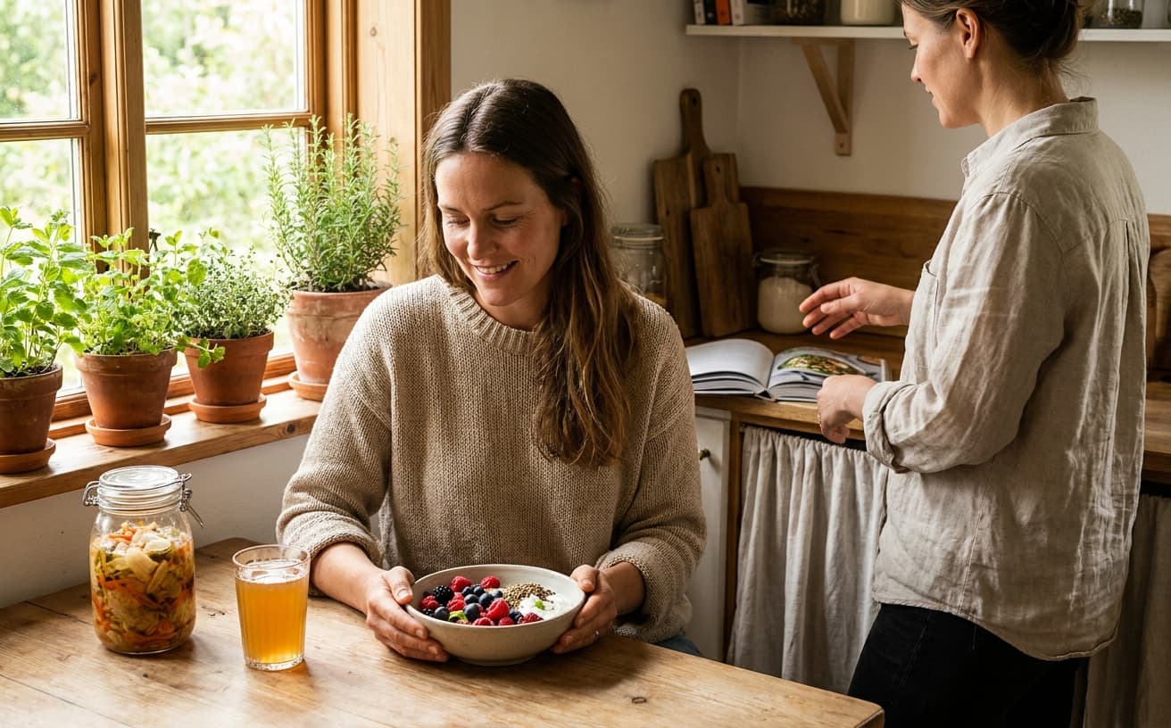 Photo-realistic editorial image for The Gut-PCOS Connection: How Your Microbiome May Be Driving Hormonal Imbalance