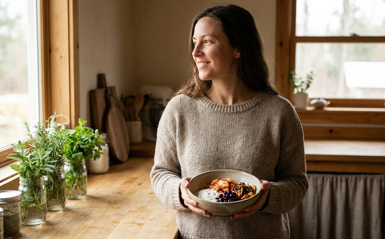 Photo-realistic editorial image for Postbiotics: The Next Frontier in Gut Health You Need to Know About