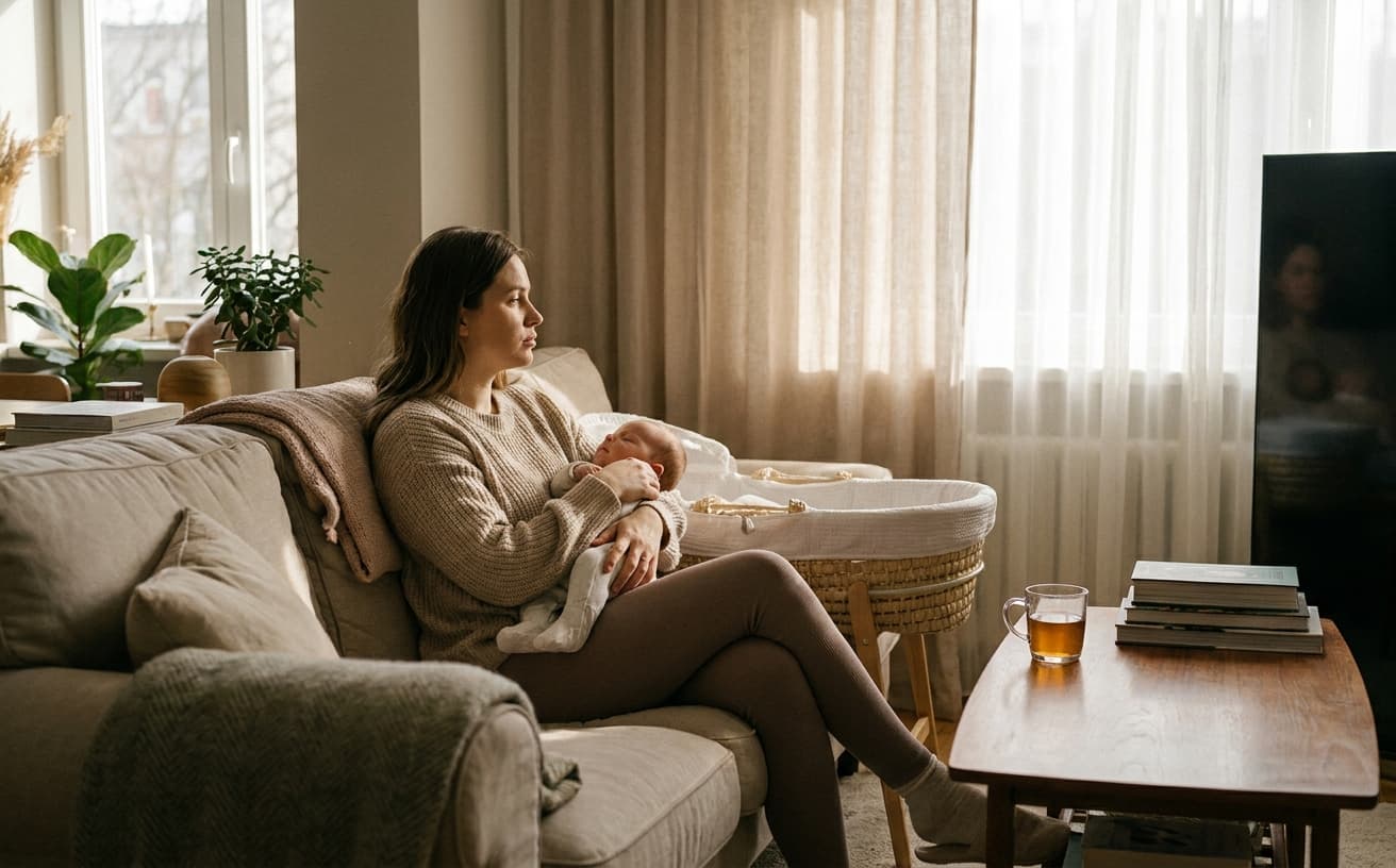 Photo-realistic editorial image for Postpartum Depression: Signs to Watch For and the New Treatments Changing Everything