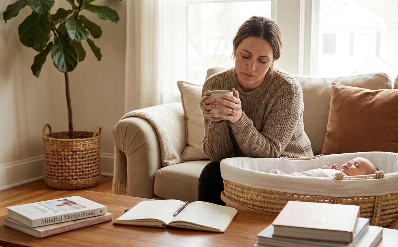 Photo-realistic editorial image for Postpartum Rage: Why You're So Angry and What You Can Do About It