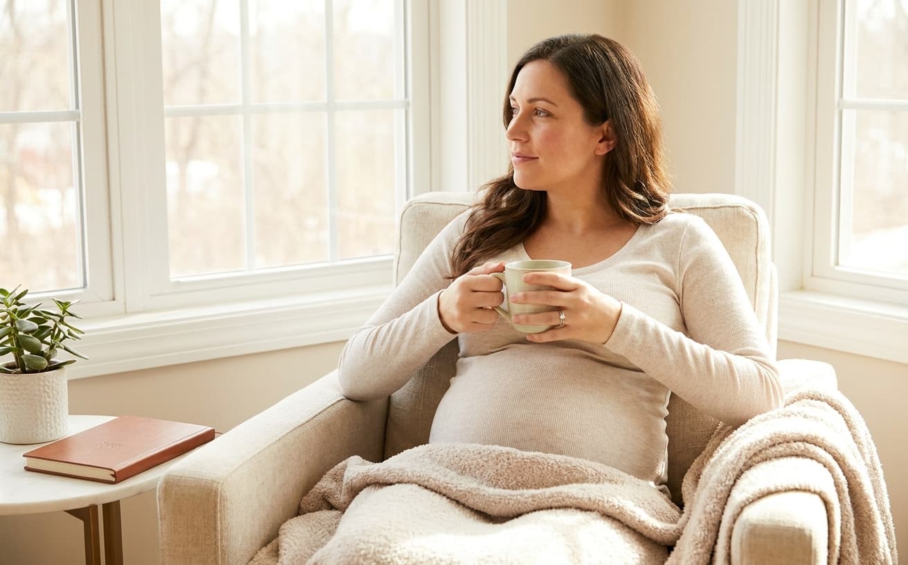 Photo-realistic editorial image for Pregnancy Anxiety: How to Recognize and Manage Prenatal Mental Health