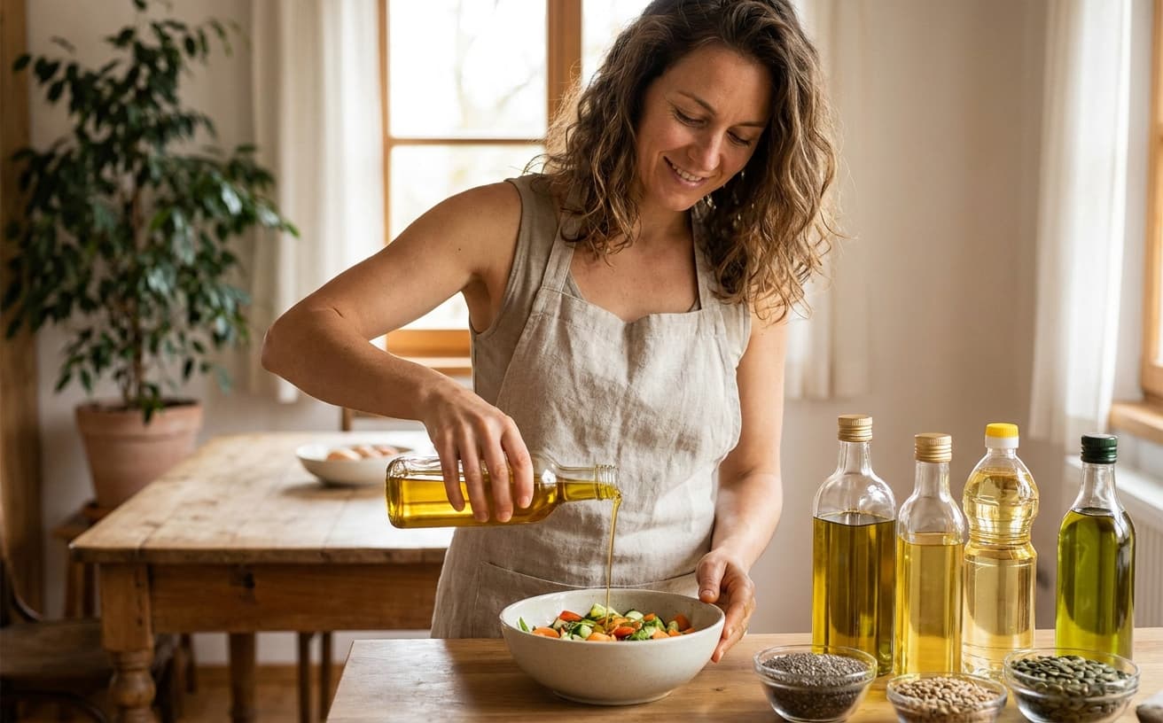 Photo-realistic editorial image for Seed Oils: Separating the Facts From the Myths Once and For All